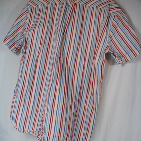 Tommy Hilfiger Striped Textured Short sleeve Button Up Men's Shirt XL - Picture 12 of 12